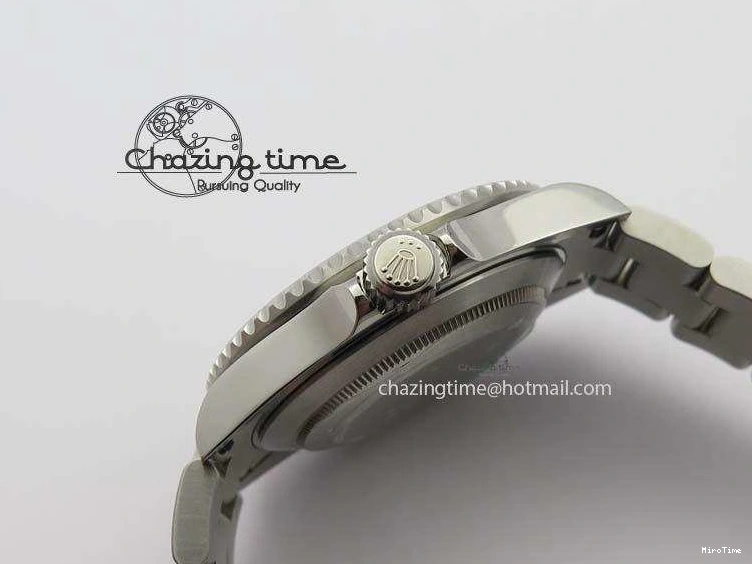 MiroTime 0523 SoftTouch Submariner 16610LV SS Green Metal Bezel JF 1:1 Best Edition Black Dial On SS Bracelet SH 3755